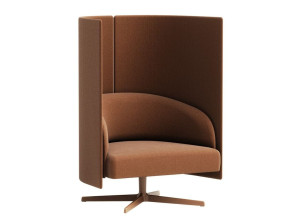 Вращающееся кресло с высокой спинкой