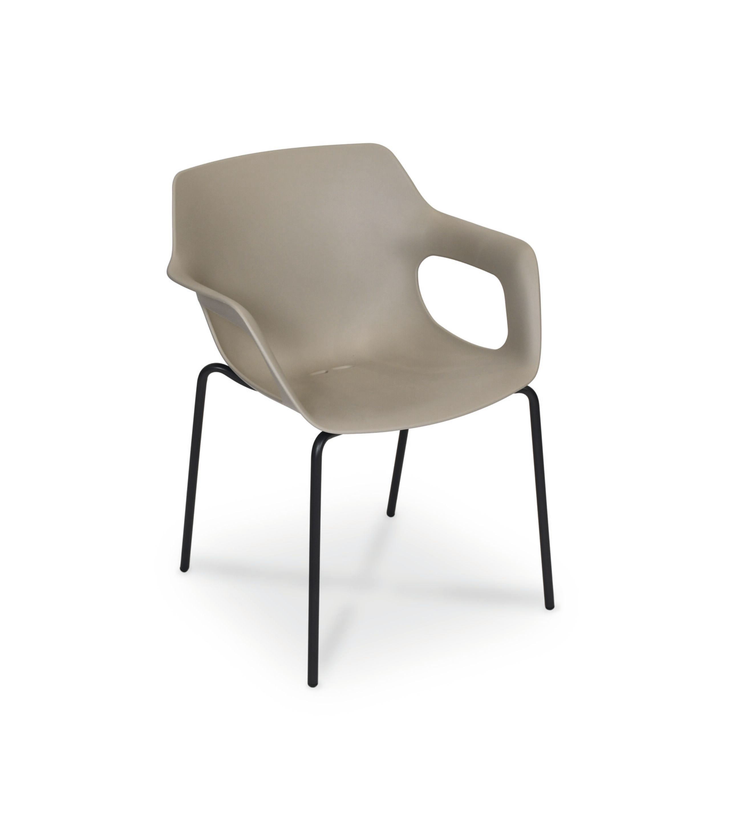 Рециркулированный пластиковый штабелируемый стул с подлокотниками FISCHER MÖBEL Tempus ARCH-00012753 - Вид №4