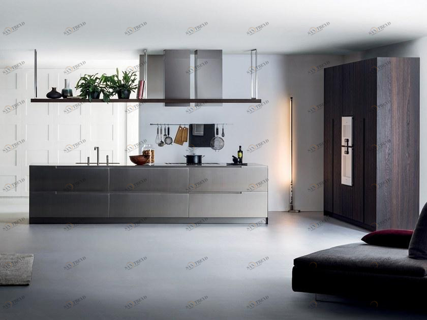 TM Italia Cucine Кухня из нержавеющей стали с островом G180 sun-id-1433347