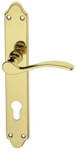 Pasini Ручка из латуни на пластине с накладкой Anna 2950/0030