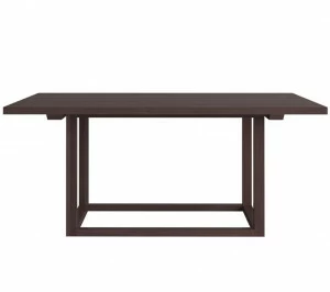 Обеденный стол деревянный коричневый 180 см N1 Palermo FURNITERA  120356 Коричневый