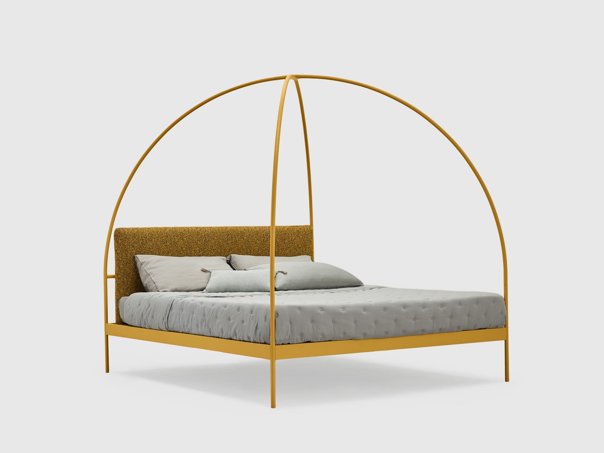 Двуспальная кровать из кованого железа с мягким изголовьем Lispi VOLTA ARCH-00075822 - Вид №16