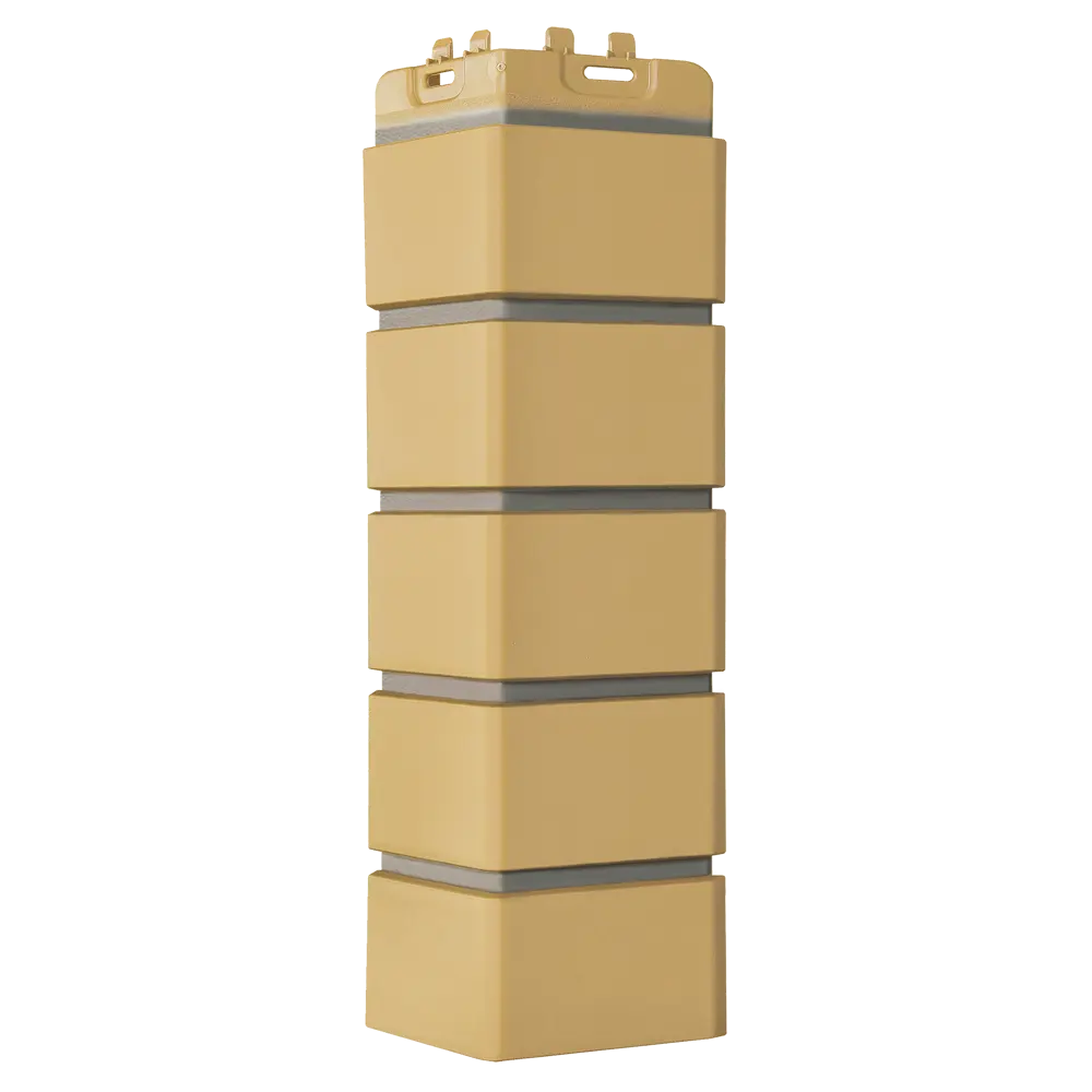 Угол Grand Line Design Клинкерный кирпич цвет песочный со швом RAL7006 89340947 STLM-2202311 