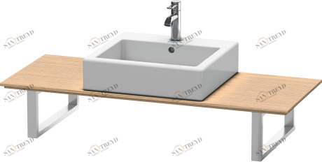 XL028C05252 X-Large Консоль для накладных раковин и встраиваемых умывальников Европейский дуб, декор Duravit