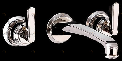 Devon&Devon Смеситель для умывальника настенный на 3 отверстия Manhattan Mnh433cr