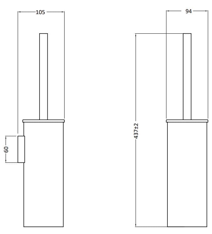 Настенная туалетная щетка CROSSWATER MPRO ARCH-00029715 - Вид №5