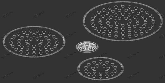 Ceadesign Встраиваемая круглая лейка дождевого душа из нержавеющей стали Free ideas Fre 218