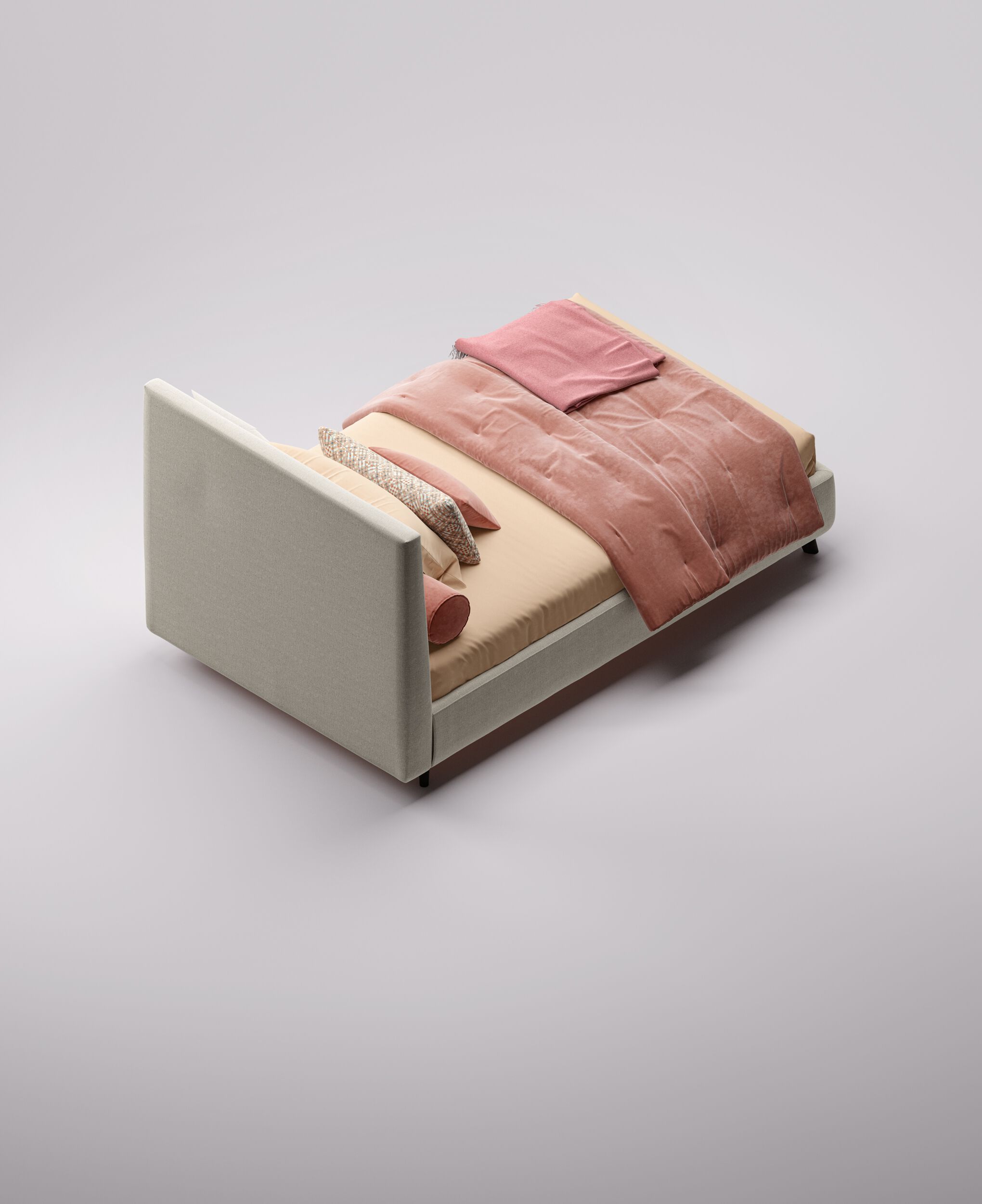 Односпальная кровать из ткани с мягким изголовьем Twils VENUS ARCH-00029060 - Вид №5