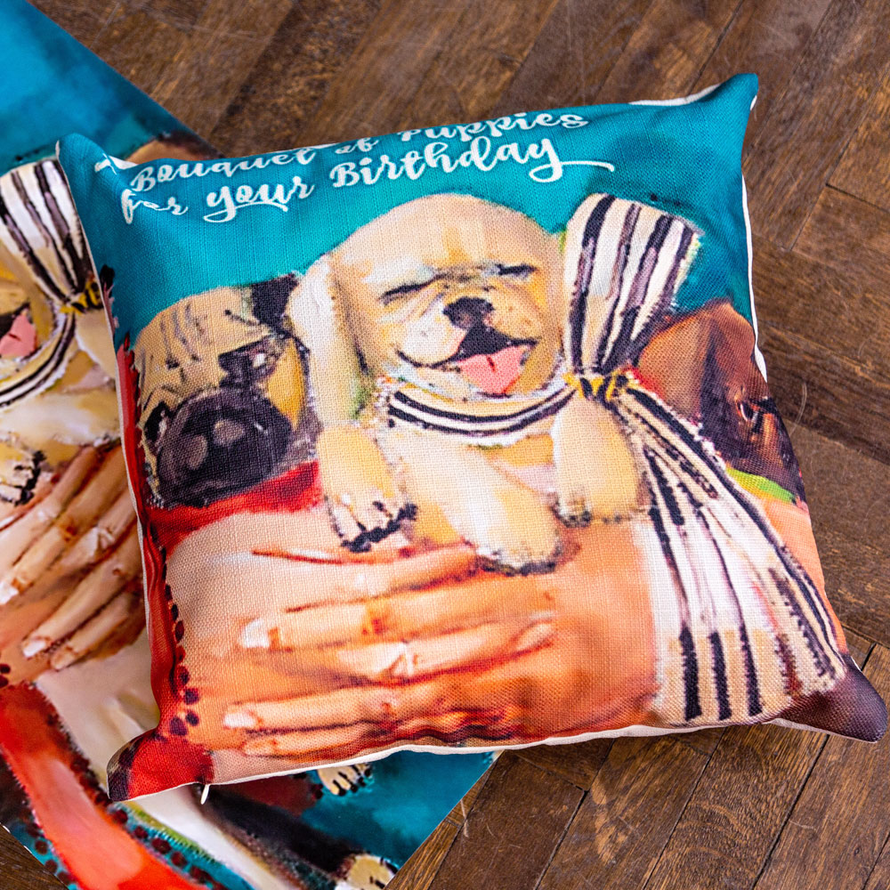 28199904 Арт-подушка «Букет на день рождения» Object Desire  - Вид №3