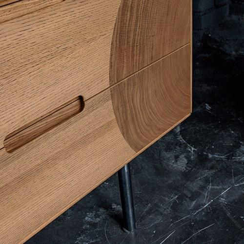 Devina Nais Комод с распашными дверцами и ящиками из массива дерева sun-id-1378263 - Вид №2