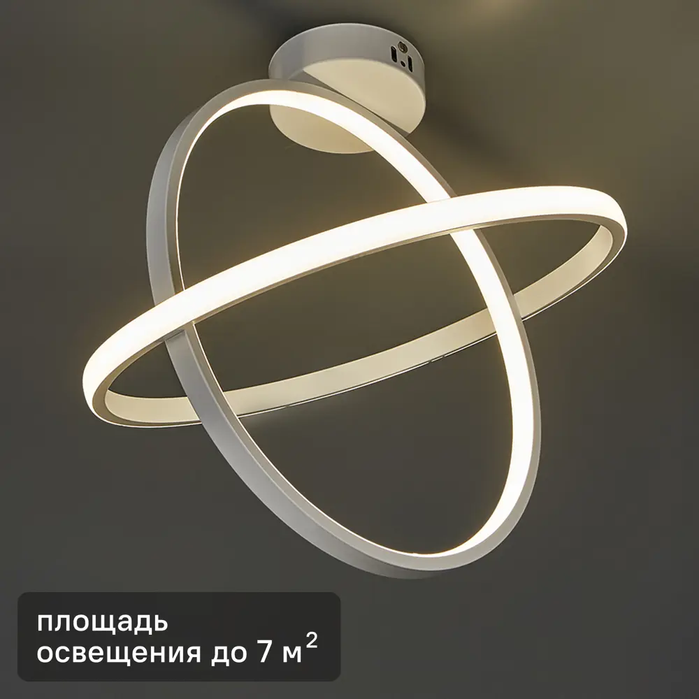 КЛЮЧНИК Грильяж — светодиодная люстра с двойным светящимся контуром 88673503