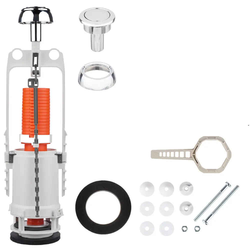 Сливной механизм MONLID с функцией старт-стоп и хромированной кнопкой 89419740 STLM-1566671 - Вид №1