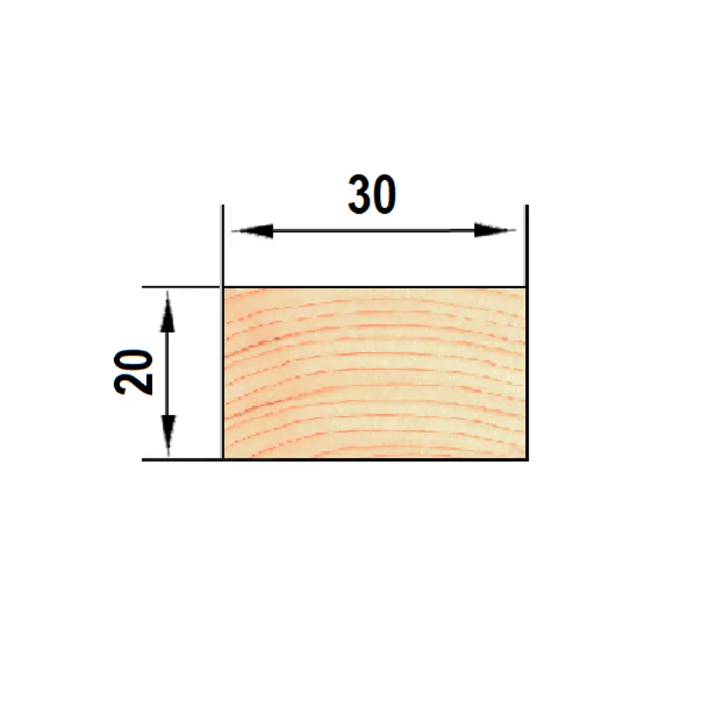 Santreyd: Строганая рейка из сосны 20x30x2000 мм для строительства и отделки 81947386 STLM-0014521 - Вид №5
