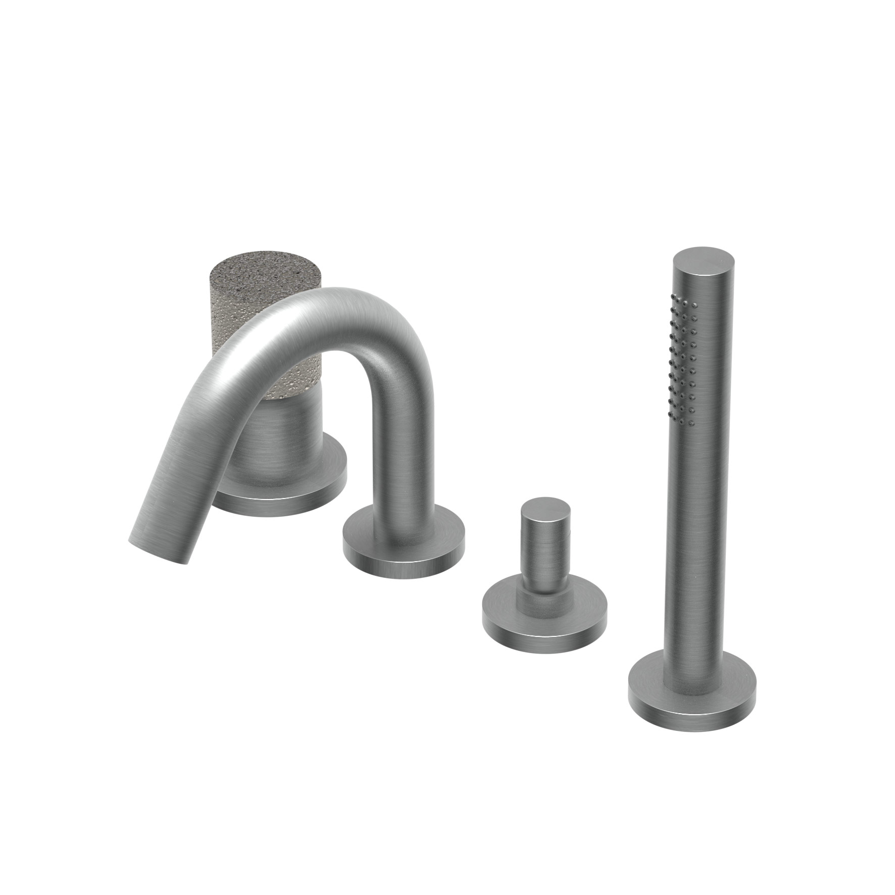 E0BA0432S/P Навесная банная группа Ritmonio Diametro35 Inox Concrete