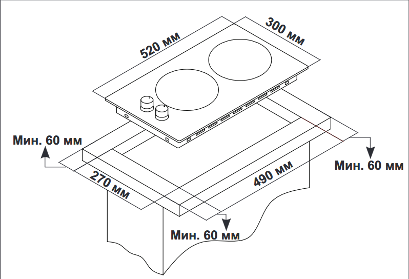 9211420 Газовая варочная поверхность Simfer H30N20S470 STDN-0073576 - Вид №8