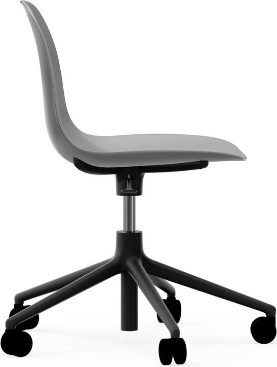 606051 Кресло Swivel 5W Gaslift Black Alu Grey Normann Copenhagen Form - Вид №2