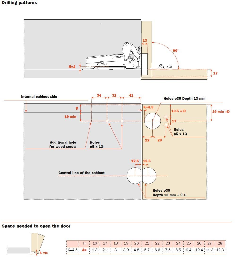 SALICE Петля для мебели с откидной дверью sun-id-1404684 - Вид №17