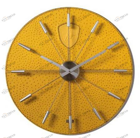 Tonino Lamborghini Casa Настенные часы из кожи страуса sun-id-1472863