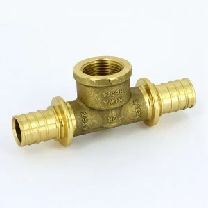 Тройник В надвижной латунный REHAU 25x3/4"x25