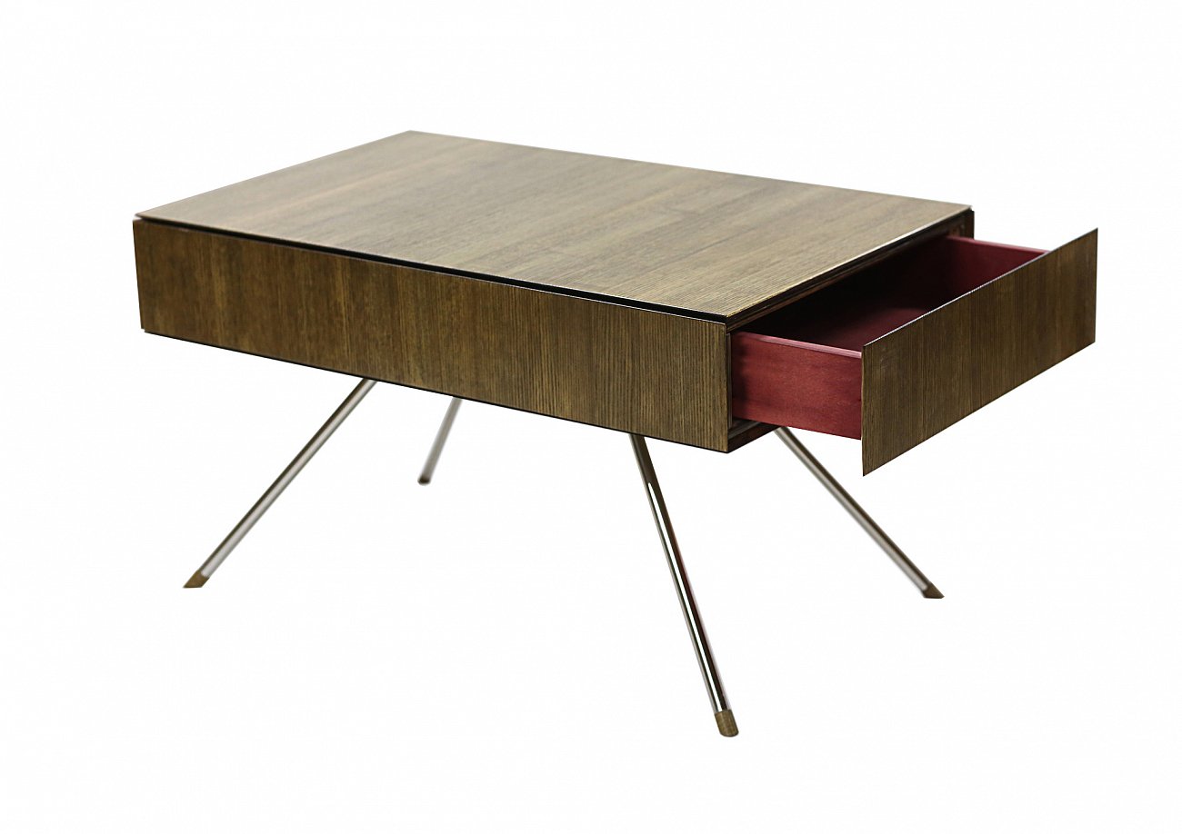 Журнальный столик деревянный с ящиками ясень PUSHA PUSHA 062915 Коричневый  - Вид №3