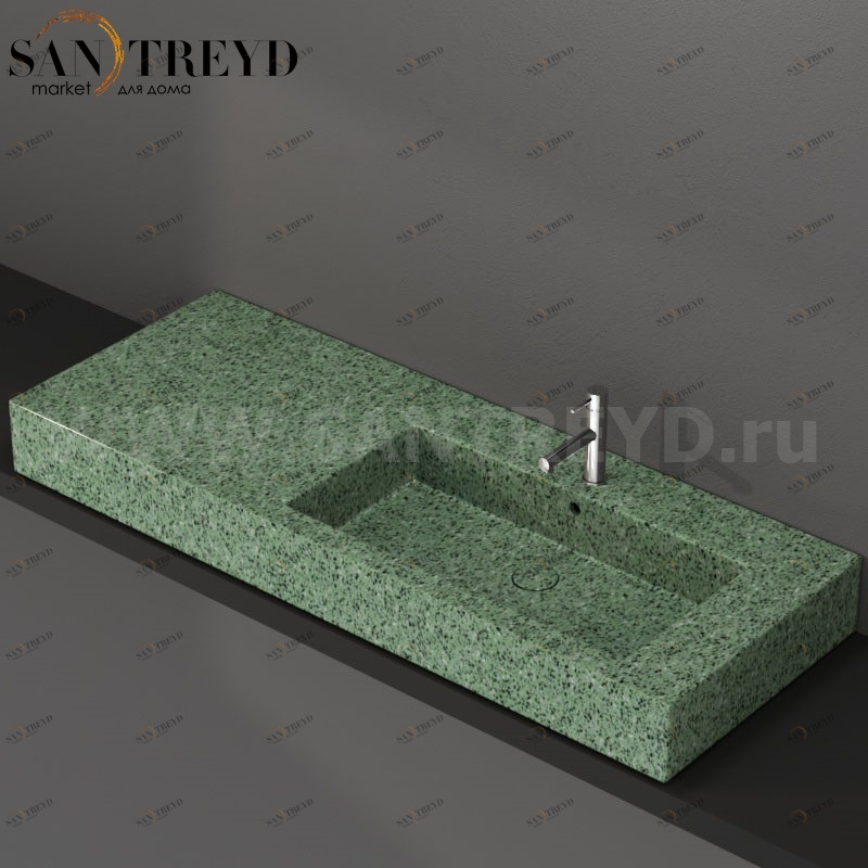 IN136DAGV Накладная раковина на столешницу  прямоугольная Ceramica Globo INCANTHO