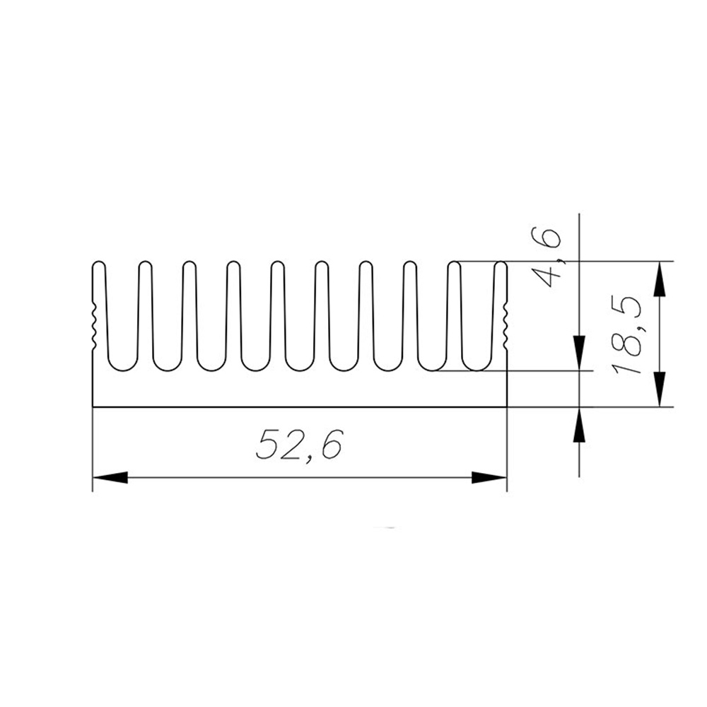 1531 Профиль алюминиевый 52,5мм * 18,5мм * 1,4кг LAB.Space  - Вид №1