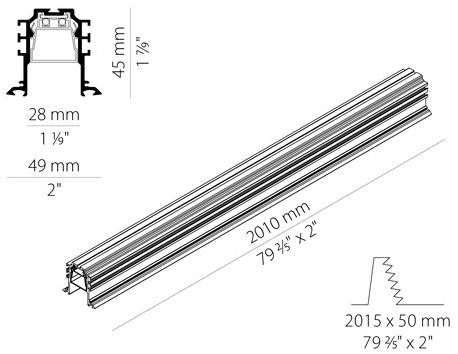 PANZERI Линейный световой профиль для светодиодных модулей Bronx sun-id-1480182 - Вид №4