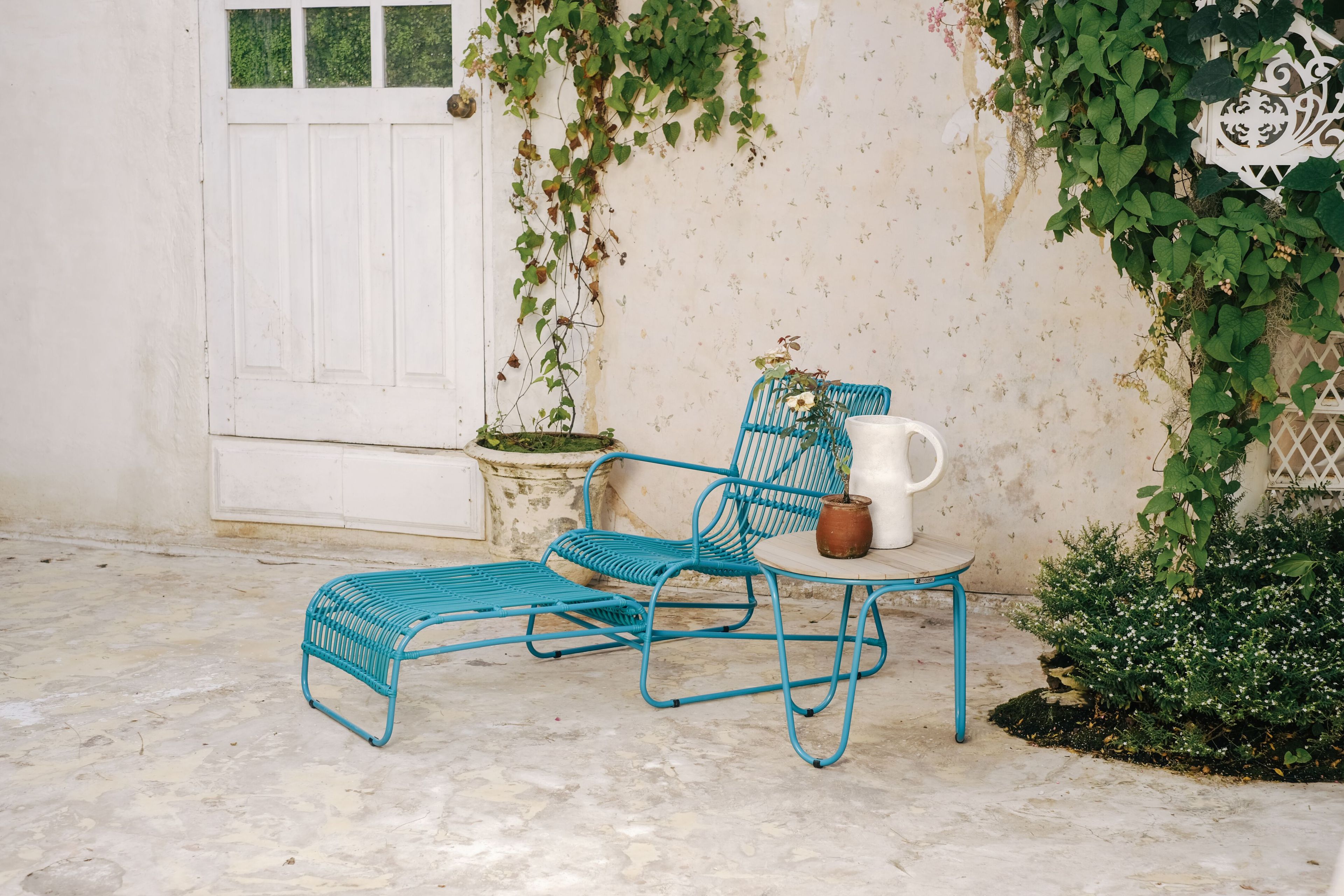 Круглый деревянный журнальный столик для сада cbdesign Lucie ARCH-00118817 - Вид №5