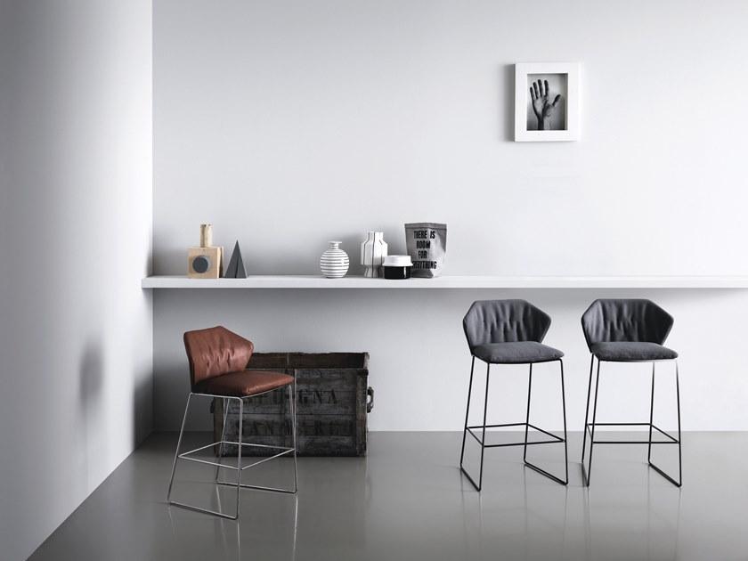 Saba Italia Табурет из саночной ткани с подставкой для ног New york sun-id-1403167 - Вид №3