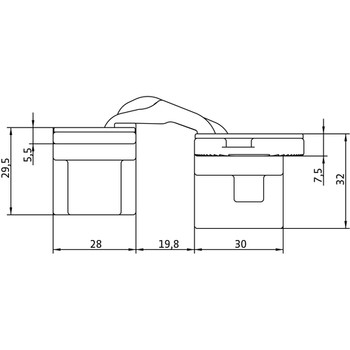 Петля скрытого монтажа Anselmi mod. AN 141 3D FVZ 12/45 Santreyd LK01-1031 - Вид №1