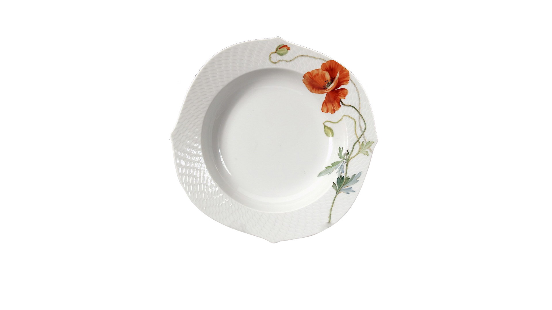 10598663 Meissen Сервиз столовый 6/22 "Игра волн, рельеф, маки" Фарфор  - Вид №6
