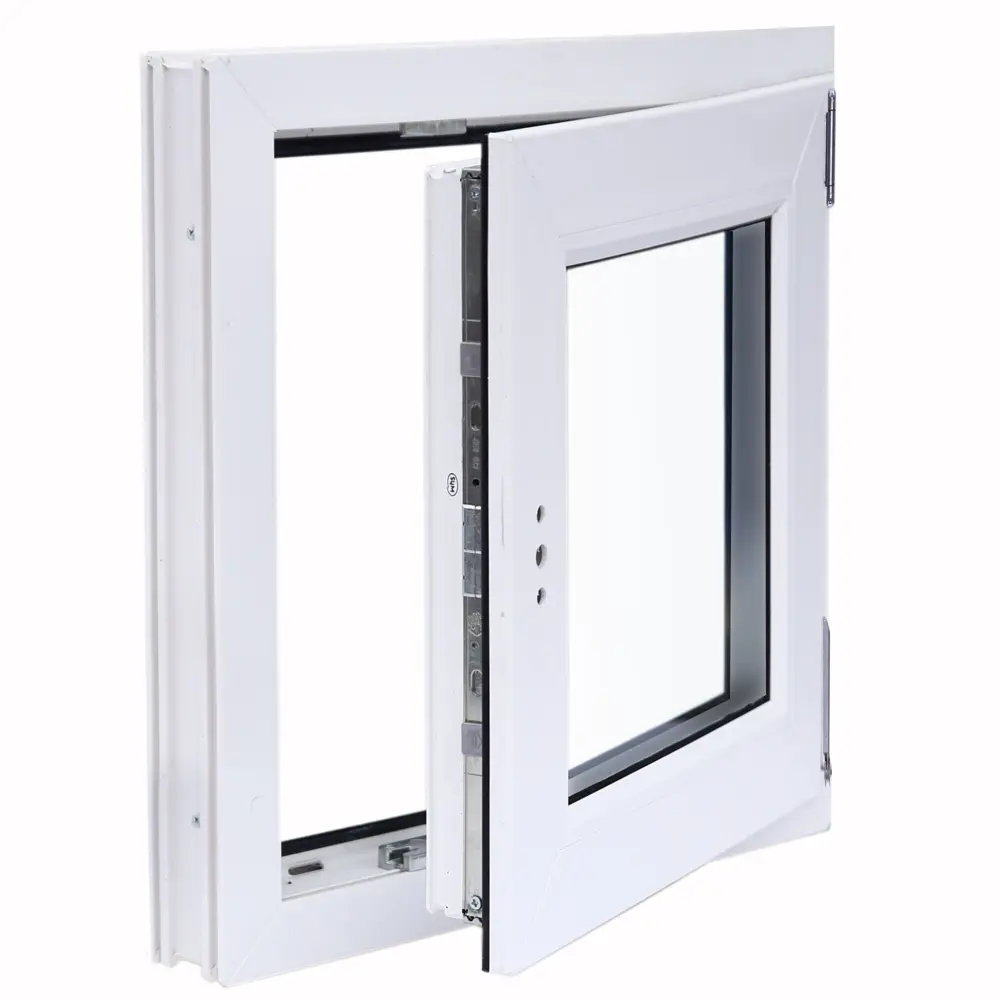 Окно пластиковое ПВХ Deceuninck одностворчатое 600x600 мм (ВхШ) правое двухкамерный стеклопакет белый/белый STLM-2095607 - Вид №2