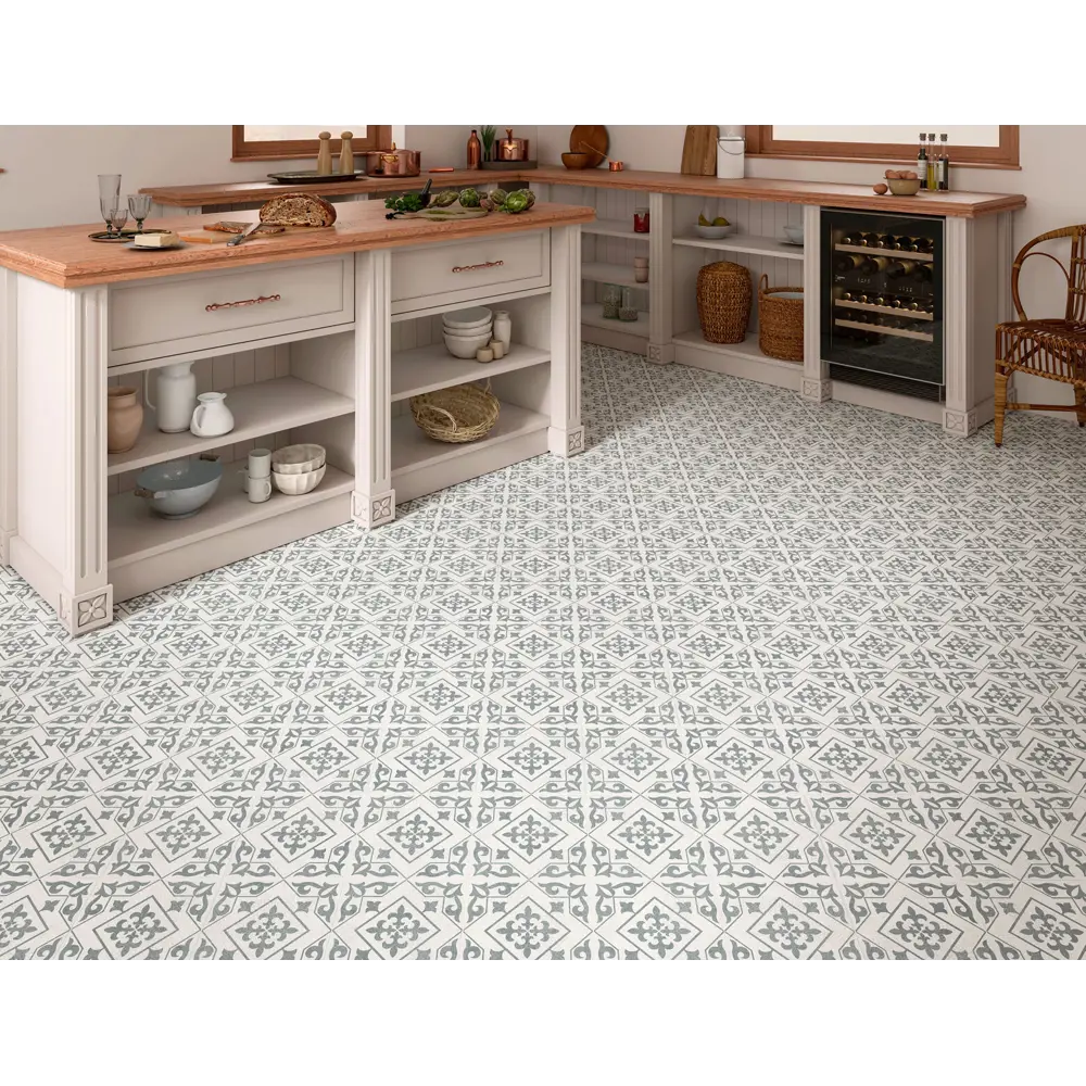Глазурованный керамогранит Temple Silver 45x45 см 1 м² матовый цвет серый 83763011 STLM-2055441 Santreyd Timeless - Вид №2