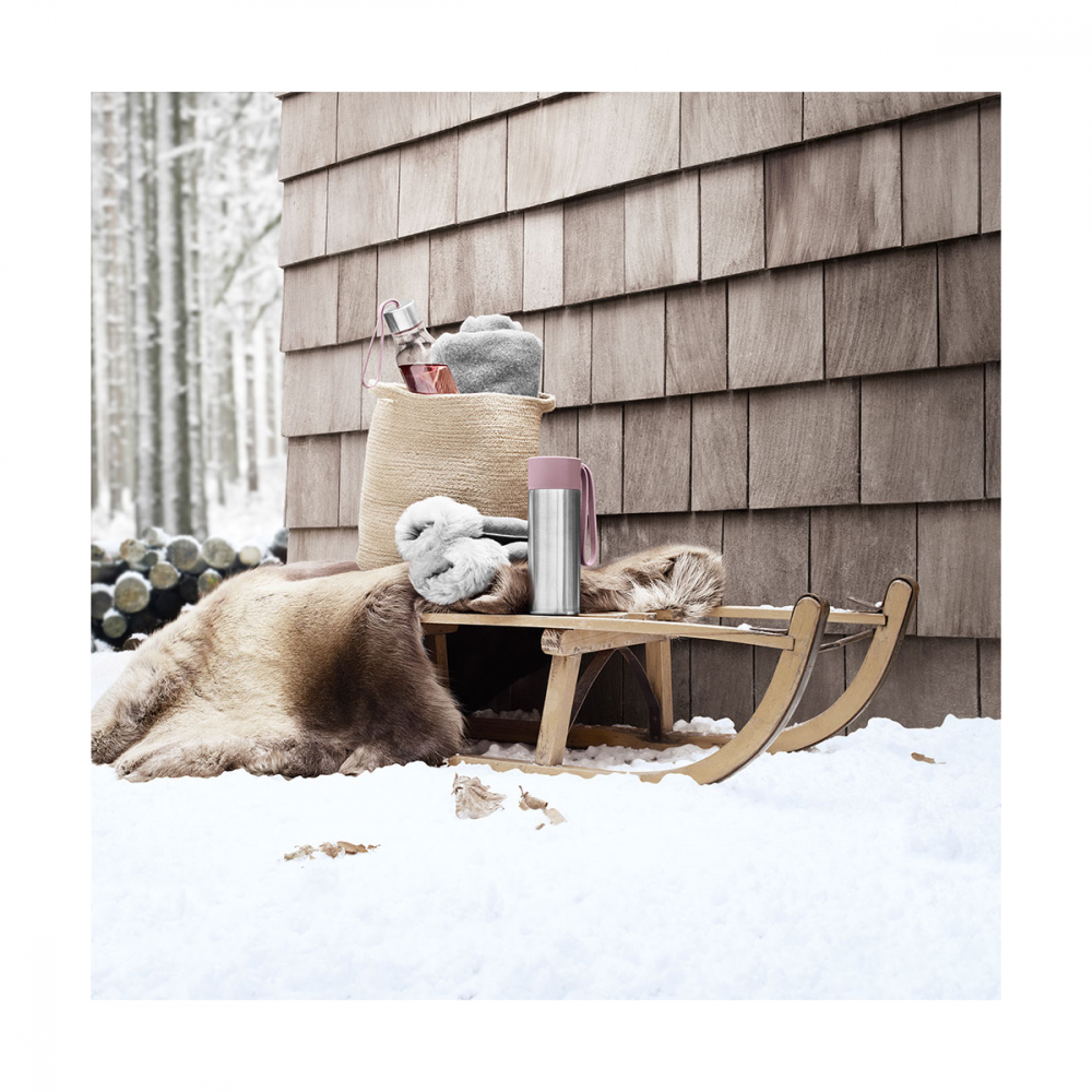 EVA SOLO 567469 Термос To Go, 350 мл, холодная роза Нержавеющая сталь, силикон, пластик  - Вид №4