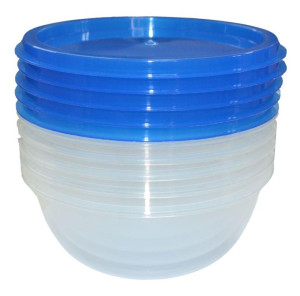 SС-Н11-13 Набор пищевых контейнеров из 5 шт. 0,5 Л. SC-Н11-13 ПРОЗРАЧНЫЙ Цветочная коллекция