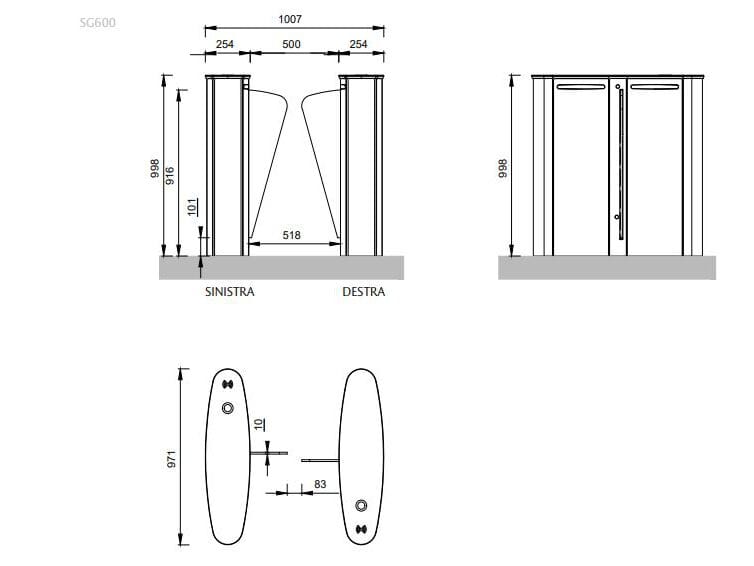 Speedgate ASSA ABLOY Entrance Systems ASSA ABLOY SG600 ARCH-00068281 - Вид №2