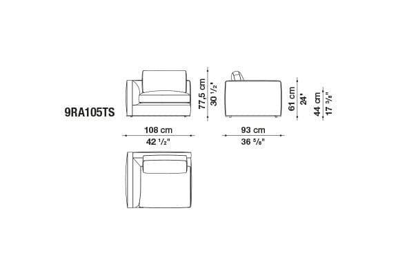 Угловой диван из ткани B&B Italia Ричард ARCH-00040927 - Вид №7