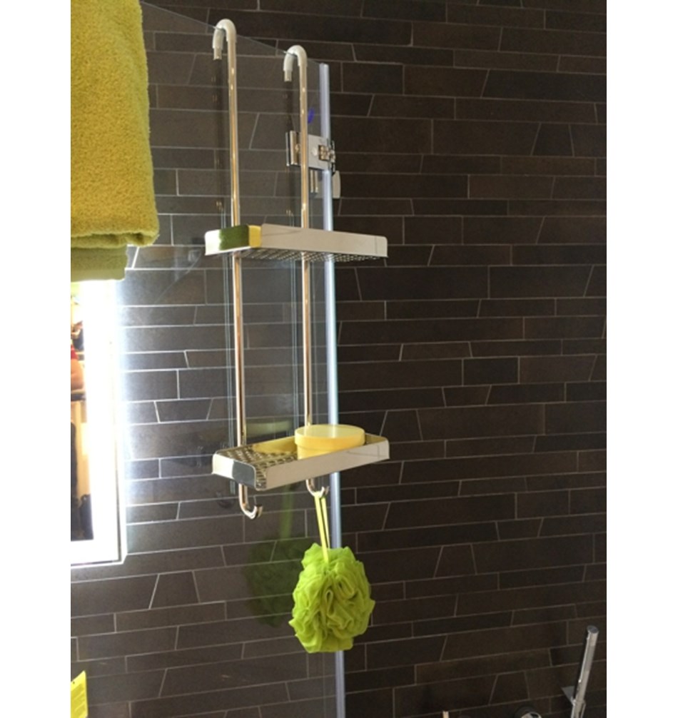 FROST Душевая полка 6, двойная » матовая Нержавеющая сталь Матовый N1947  - Вид №2