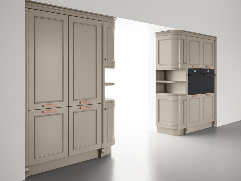 Febal Casa Кухня из лакированной древесины с ручками с полуостровом sun-id-1447476 - Вид №8