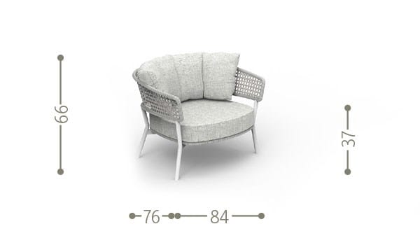 Садовое кресло с подлокотниками Talenti Moon Alu ARCH-00083980 - Вид №7