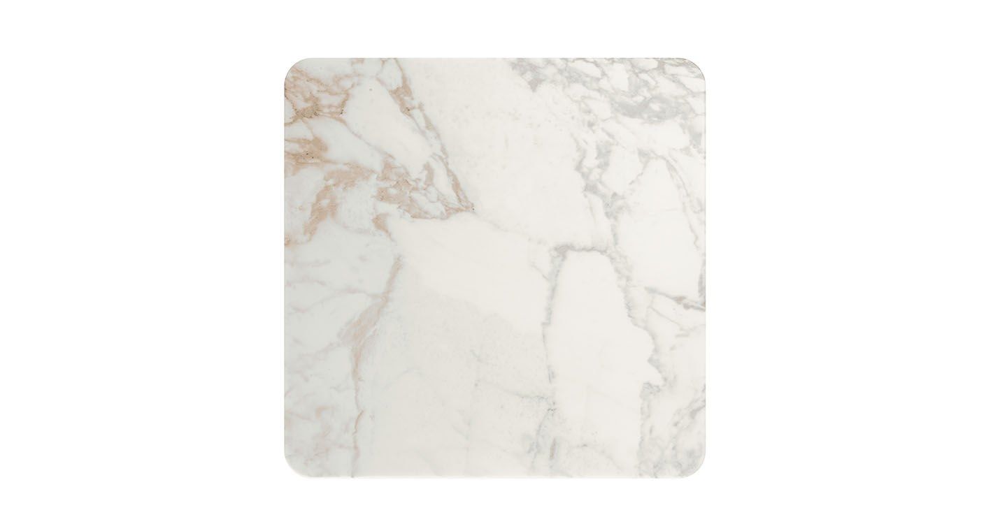 Квадратный стол из мрамора Calacatta Gold с основанием для спиц Poltrona Frau коллекция-столы и стулья ARCH-00063211 - Вид №3