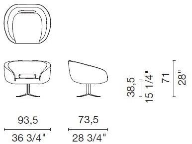 Cappellini Вращающееся кресло sun-id-1373166 - Вид №4