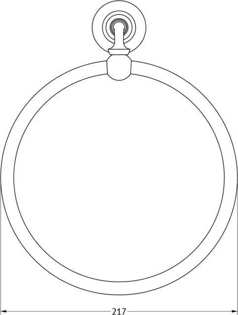 STI 610 Держатель полотенца кольцо 3SC STILMAR ANTIQUE COPPER Treesseci 3SC - Вид №1