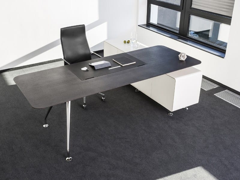 Стеклянный прямоугольный рабочий стол Spiegels .sun ARCH-00142693 - Вид №2