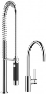 33826875-00_1_27789970-00_1 Смеситель однорычажный с profi-душевым гарнитуром - хром Dornbracht Tara Ultra