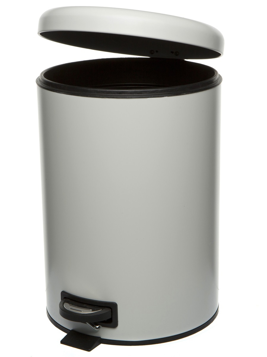 Вёдра с педалью и крышкой Pavo 12L White NAVAKO 11543 - Вид №1