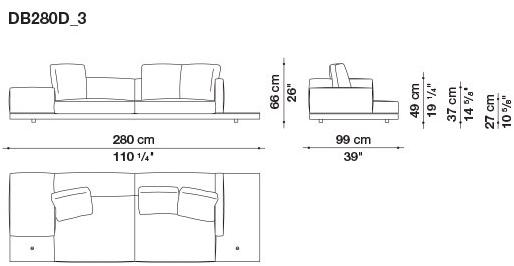 B&B Italia Кожаный диван Dock sun-id-1441060 - Вид №83