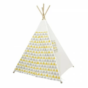 Вигвам Triangles с окном,карманом и флажками VAMVIGVAM TRIANGLES 281926 Желтый;серый