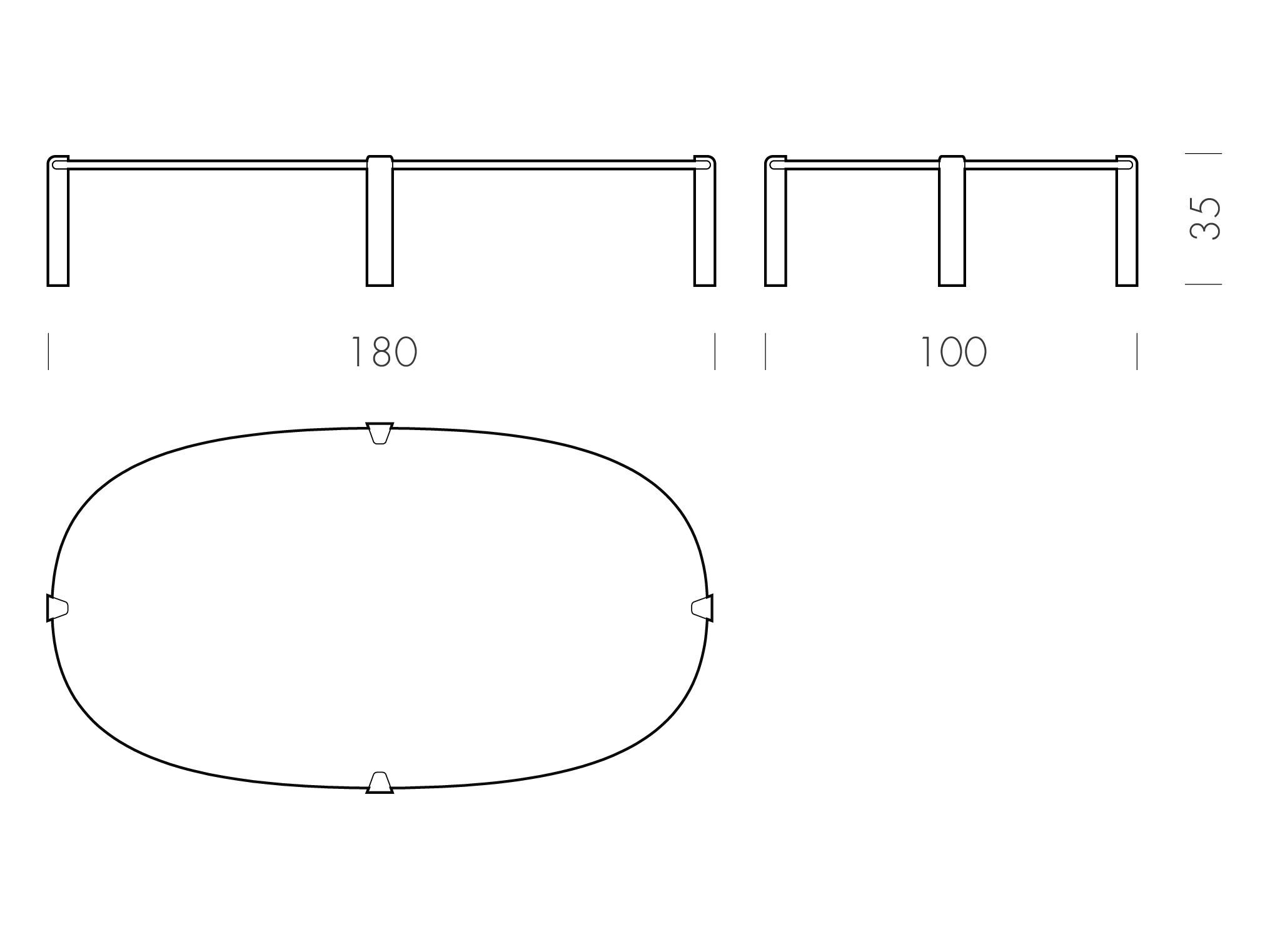 Овальный журнальный столик из дуба Gazzda KULIN ARCH-00147154 - Вид №6