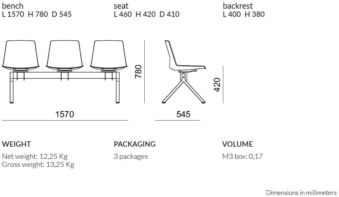 Quadrifoglio Сиденье на балке Clue sun-id-1493079 - Вид №2